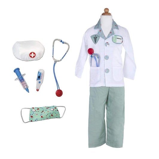 Great Pretenders Doctor Costume with Accessories in Green