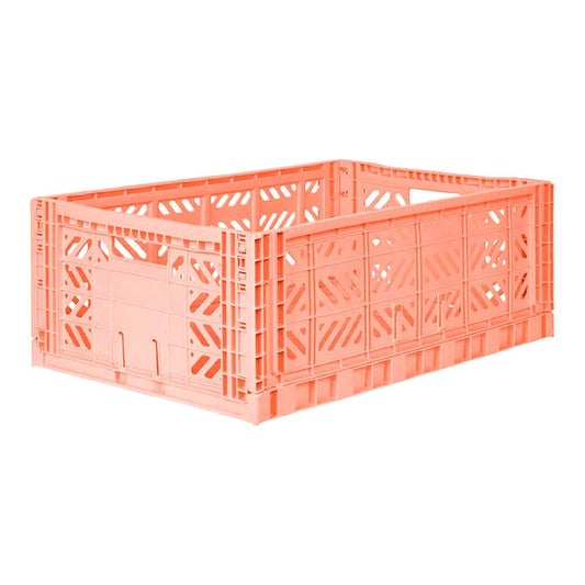 Ay-Kasa Folding Maxi Crate in Salmon - Scandibørn