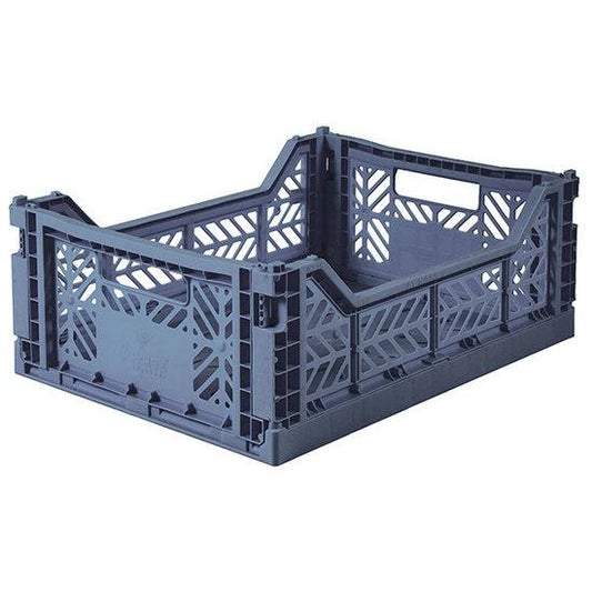 Ay-Kasa Folding Midi Crate in Cobalt Blue - Scandibørn