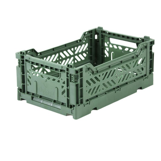 Ay-Kasa Folding Mini Crate in Almond Green - Scandibørn