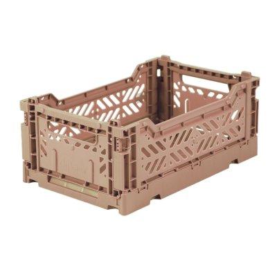 Ay-Kasa Folding Mini Crate in Warm Taupe - Scandibørn