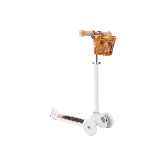 Banwood Scooter in White (With Basket)