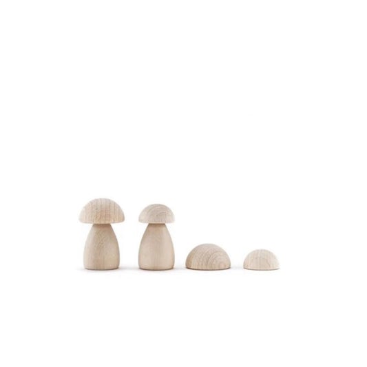 Clicques - DIY Mushrooms Wooden Set - Scandibørn
