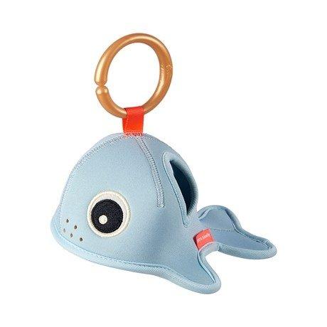 Done By Deer Bath Time Activity Toy Wally the Whale - Blue - Scandibørn