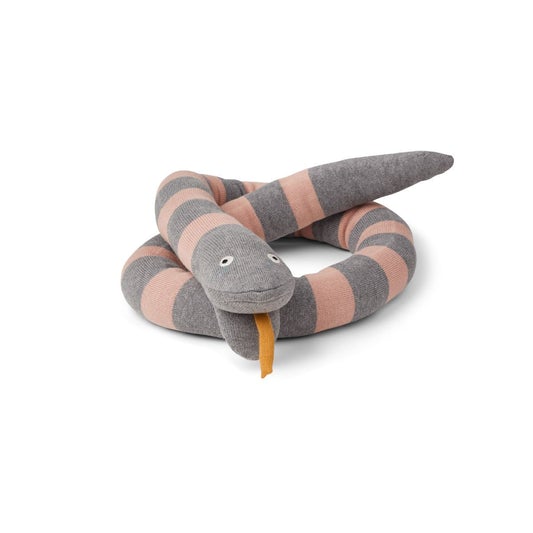 Liewood Fillippa Knitted snake - Stripe Grey / Rose - scandibornusa