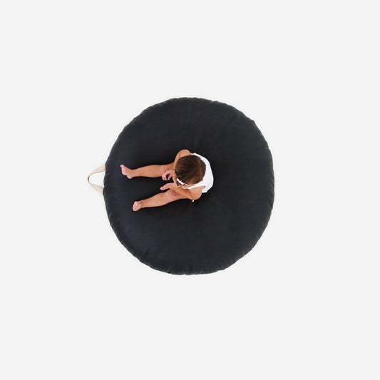 Gathre Large Circular Floor Cushion in Raven - Scandibørn