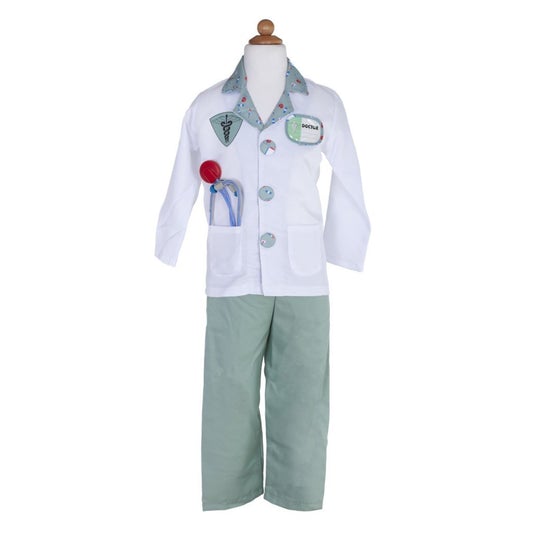 Great Pretenders Doctor Costume with Accessories in Green - Scandibørn