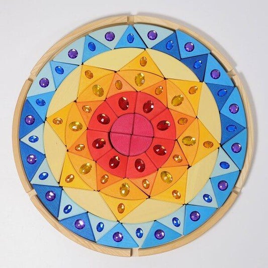 Grimm's Sparkling Mandala Sun (76 pieces) - Scandibørn