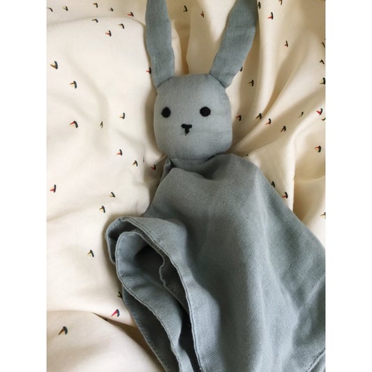 Konges Slojd Sleepy Rabbit Comforter - French Blue