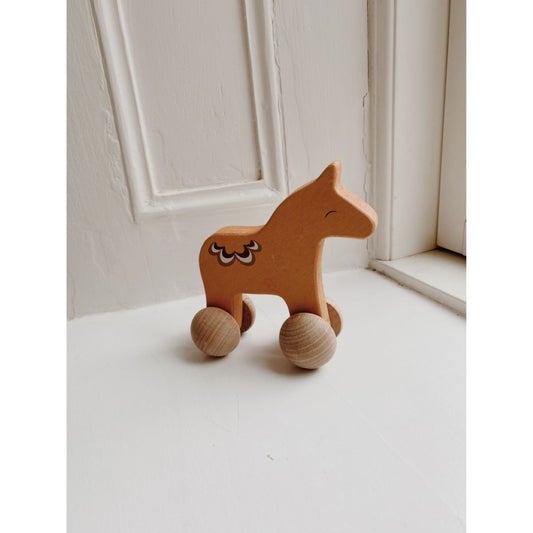 Konges Sløjd - Wooden Rolling Horse Toy - Scandibørn