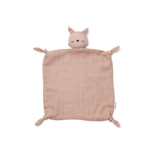 Liewood Agnete Cuddle Comforter - Cat Rose