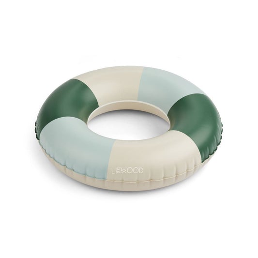 Liewood Baloo Swim Ring in Stripe - Garden Green/Sandy/Dove Blue - Scandibørn