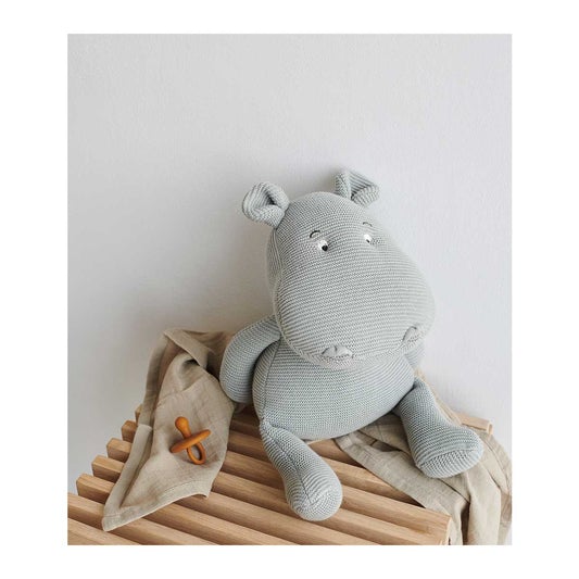 Liewood Bo the Hippo Soft Toy in Dove Blue - Scandibørn
