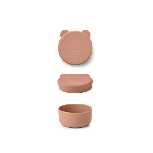 Liewood Carrie Snack Box - Mr Bear Tuscany Rose - Scandibørn