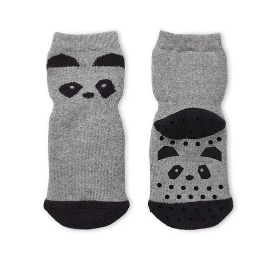 Liewood Nellie / Anti Slip Socks - Panda grey melange - Scandibørn
