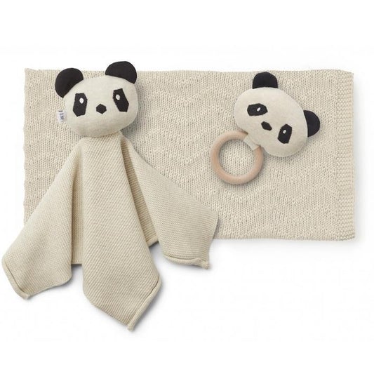 Liewood Petra baby knit package - Panda beige beauty