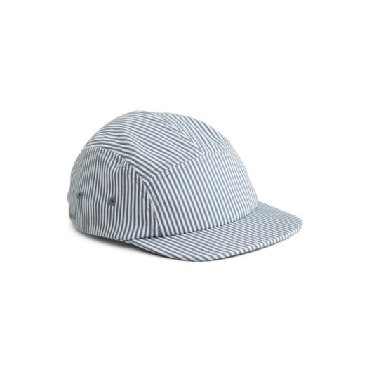Liewood Rory Hat in Blue Wave/Creme de la Creme Stripe - Scandibørn