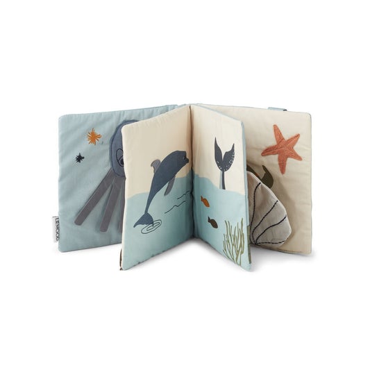 Liewood Sammy Fabric Book - Sea Creature Mix - Scandibørn
