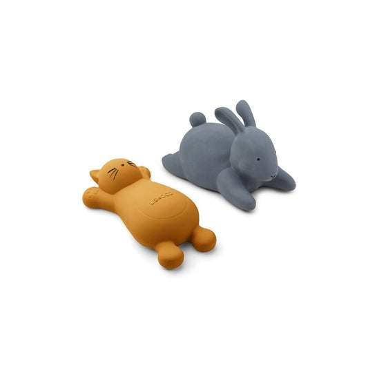 Liewood Vikky Bath Toys Cat Mustard (2 Pack) - Scandibørn