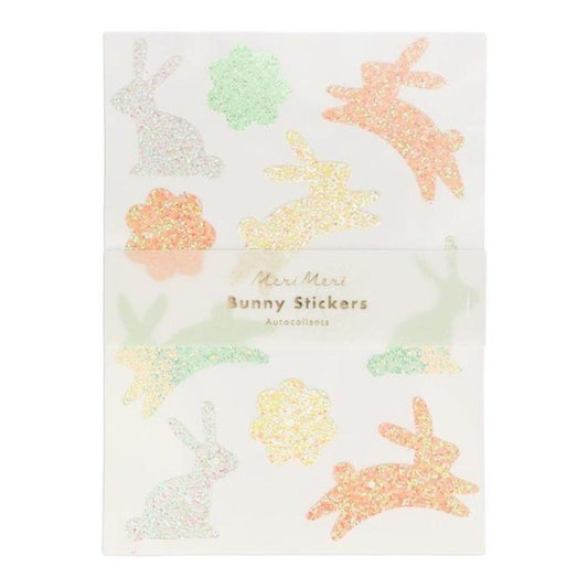 Meri Meri Sticker Sheets - Glitter Bunny - Scandibørn
