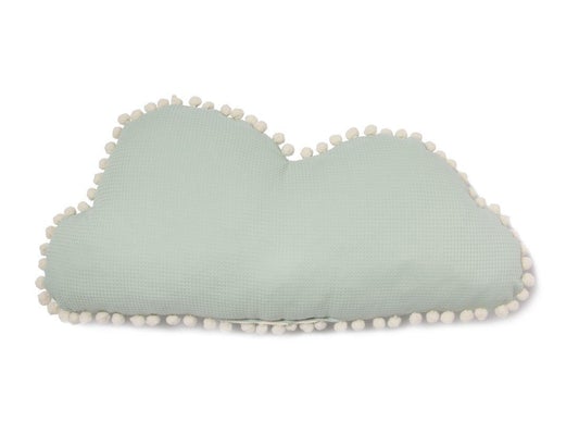 Nobodinoz Marshmallow Cloud Cushion in Aqua - Scandibørn
