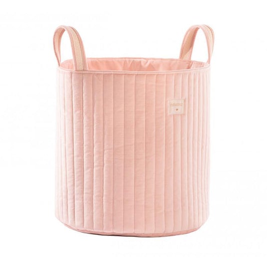 Nobodinoz Savannah Velvet Toy Bag in Bloom Pink - Scandibørn