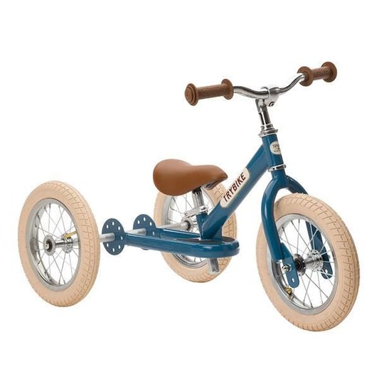 Trybike Steel 2 in 1 Balance Bike / Trike - Vintage Blue - Scandibørn