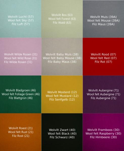 Wobbel Original - Transparent Lacquer (Pick your felt colour) - Scandibørn