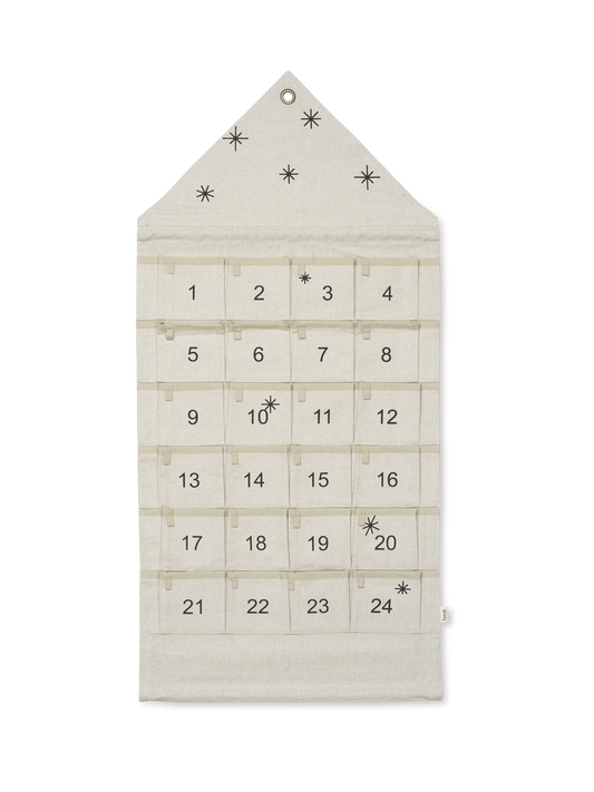 Ferm Living Star Advent Calendar - Sand (24 days)